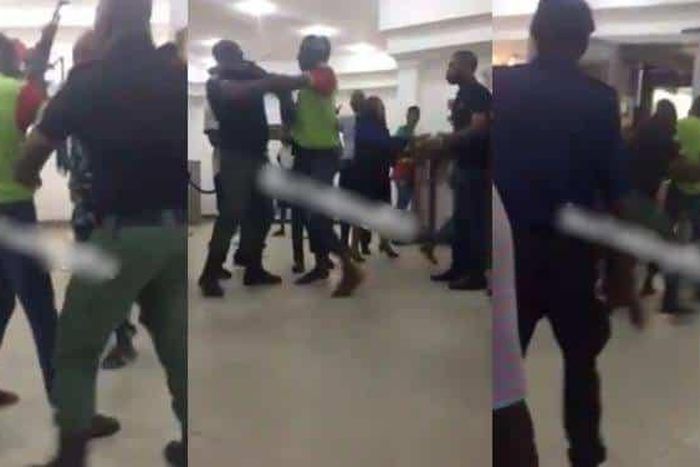 Security officers beat up First Bank customer for attempting to close his account (video)