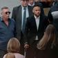 Neymar arrived at the police station on crutches for questioning