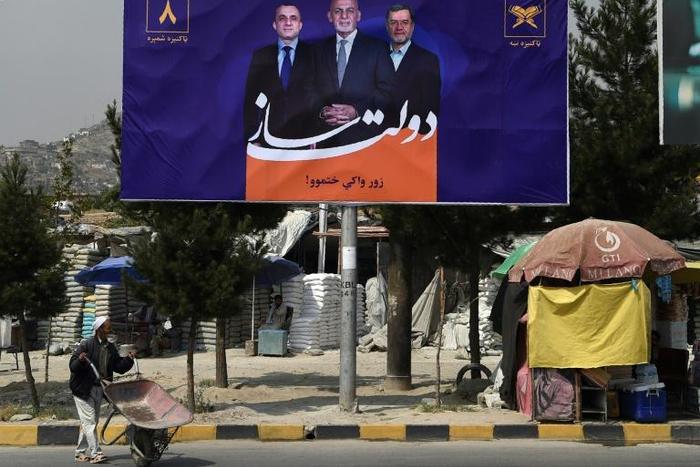 President Ashraf Ghani is hoping to fend off challenges from 17 other candidates to score a second term