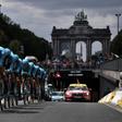 Cyclists raced through Brussels at the weekend as part of the three-week Tour de France competition