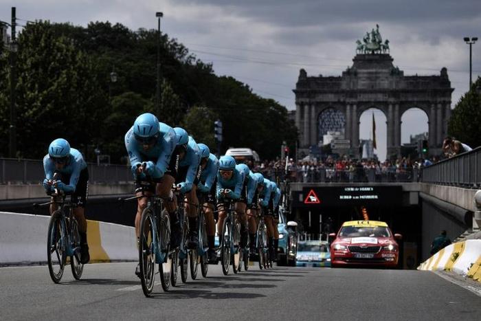 Cyclists raced through Brussels at the weekend as part of the three-week Tour de France competition