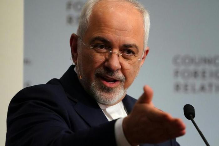 Iranian Foreign Affairs Minister Mohammad Javad Zarif speaks at the Council on Foreign Relations in New York