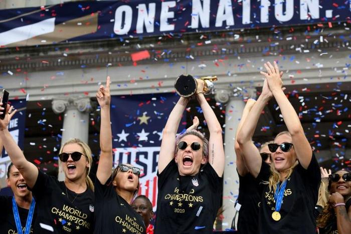 P&G said it was donating $23,000 to each of the 23 players who helped the US win a record-extending fourth World Cup title in France