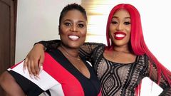 Fantana with her mother