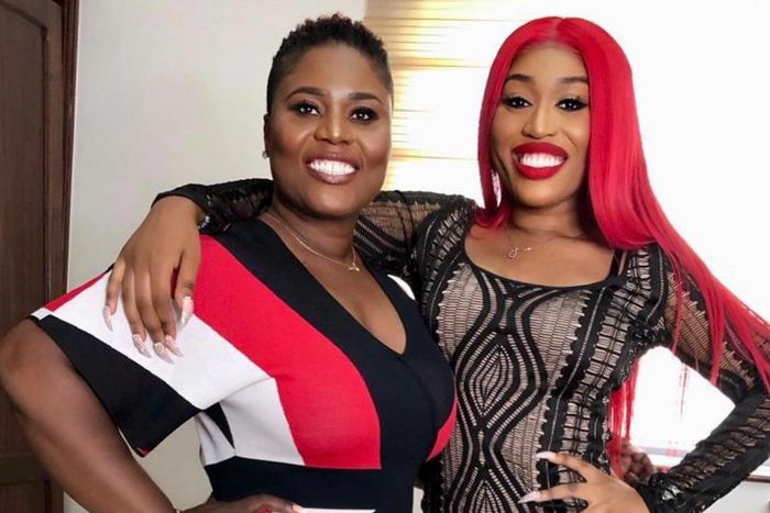Fantana with her mother