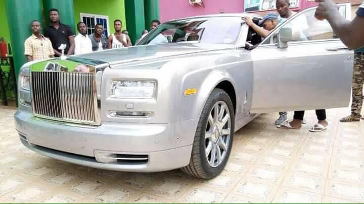 Obinim inspects his latest Rolls-Royce