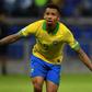 Brazil's Gabriel Jesus celebrates after scoring the opening goal against Argentina in the Copa America semi-final