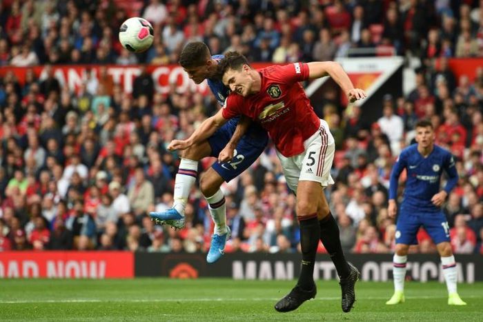 Proving his worth: £80 million centre-back Harry Maguire helped Manchester United beat Chelsea 4-0 on his debut