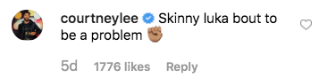 luka courtney lee instagram comment
