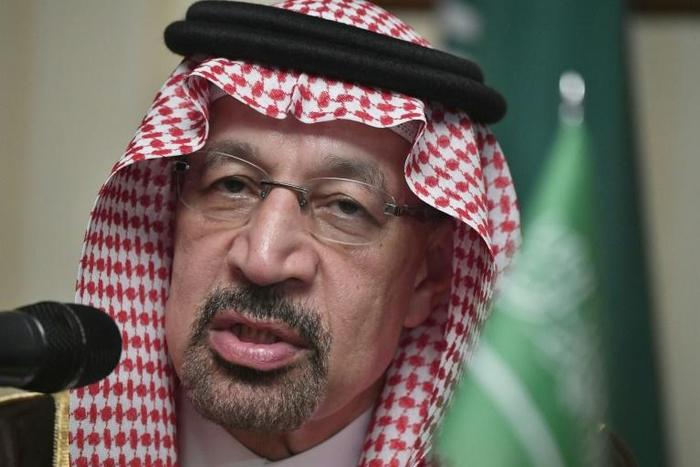 Saudi Arabian Energy Minister Khalid al-Falih attends a news conference after the 6th meeting of the Russian-Saudi Intergovernmental Commission on Trade, Economic and Scientific and Technical Cooperation in Moscow on June 10, 2019