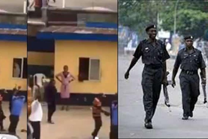 Daring armed robber shot to death after chasing a pastor from the bank to the police station (video)