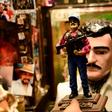 A figurine of Mexican drug lord Joaquin "El Chapo" Guzman, who is feared and revered in equal measure in Mexico's Sinaloa region