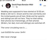 Bride's family cancels wedding after groom’s side-chick shows up at their house pregnant