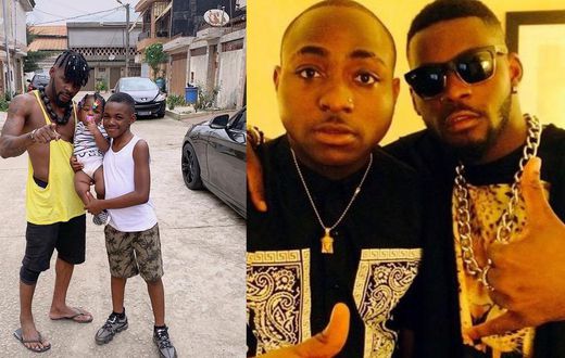 Davido, Dj Arafat and his children