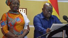 Hajia Halima Mahama and President Akufo-Addo