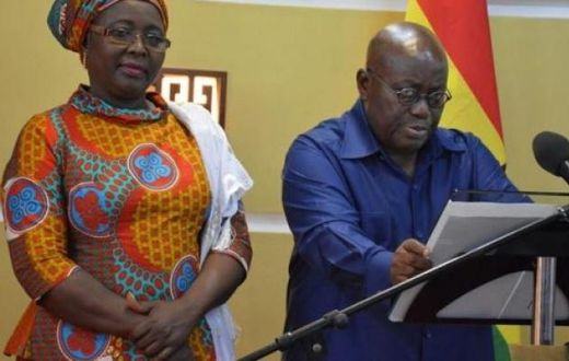 Hajia Halima Mahama and President Akufo-Addo