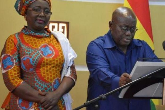 Hajia Halima Mahama and President Akufo-Addo