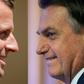 Macron (L) and Bolsonaro (R): "As far as ideas go, the two men are polar opposites," said Gaspard Estrada, director of the Latin America and Caribbean unit at Sciences-Po university in Paris.