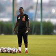 Cameroon coach and former Dutch star Clarence Seedorf conducts training in Egyptian city Ismailia