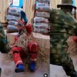 Fearless soldier’s beatings forces masquerade to speak and plead for mercy (video)