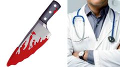 Angry medical doctor stabs fellow doctor with knife at accident scene (video)