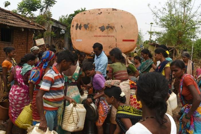 Almost 40 government-run tankers deliver water seven days a week between March and June, when water is at its scarcest in India
