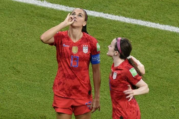 Alex Morgan's goal celebration in the USA's semi-final win over England has been one of the main talking points going into Sunday's final against the Netherlands