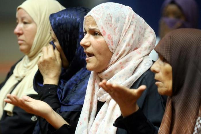 Some 50 people displaced by fighting in southern Tripoli told of their struggles at a gathering organised by a charity in the Libyan capital