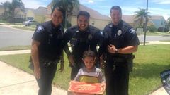 Police buy pizza for hungry boy after he called their emergency number