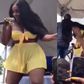 Musician removes her panties on stage