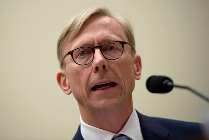 Brian Hook, the US special representative for Iran, testifies before the House Foreign Affairs Subcommittee on the Middle East