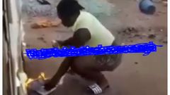 End time Ghanaian slay queen pours kerosene on 'Bible' sets it ablaze to test Gods power (video)