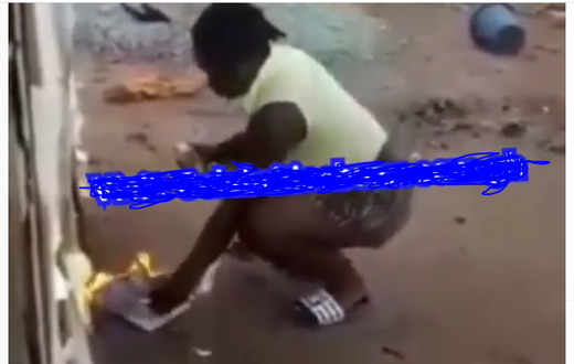 End time Ghanaian slay queen pours kerosene on 'Bible' sets it ablaze to test Gods power (video)