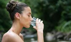 Drink water for healthy skin