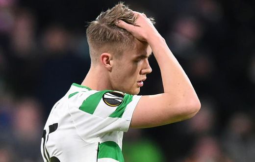 Down and out: Celtic crashed out of the Champions League qualifiers to CFR Cluj on Wednesday
