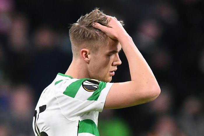 Down and out: Celtic crashed out of the Champions League qualifiers to CFR Cluj on Wednesday