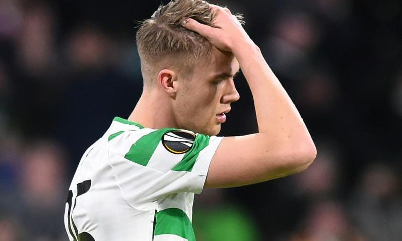 Down and out: Celtic crashed out of the Champions League qualifiers to CFR Cluj on Wednesday