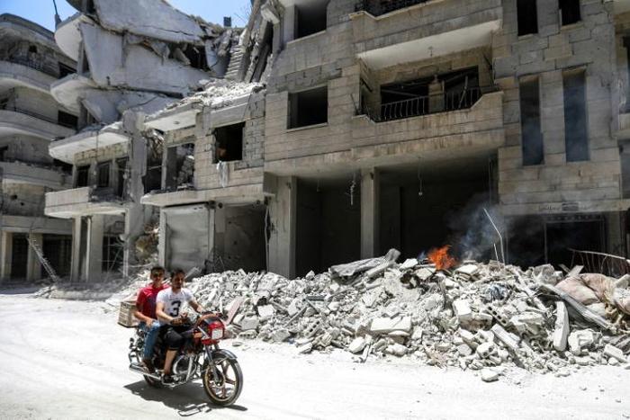 Air strikes on Idlib province stopped on Friday after the Syrian regime agreed to a truce on the condition that rebel backer Turkey implements a buffer zone in the area