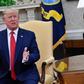 US President Donald Trump speaks during a meeting with Dutch Prime Minister Mark Rutte