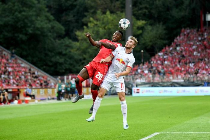 Timo Werner (R) has signed a contract extension at RB Leipzig instead of joining Bayern Munich