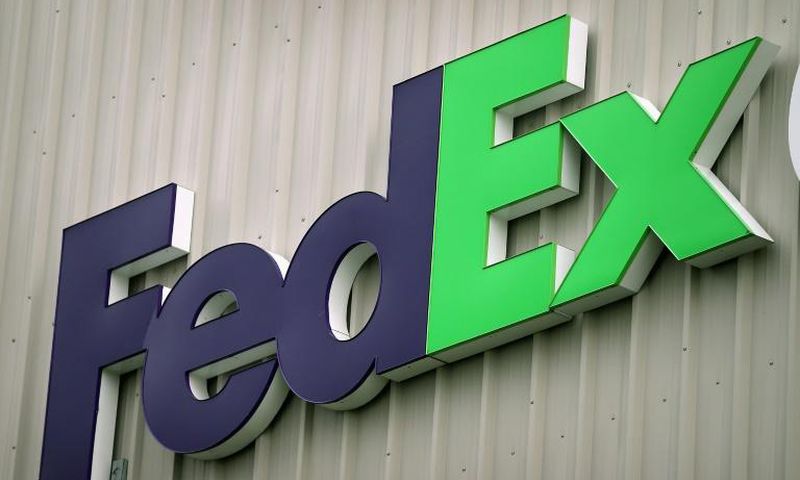 Police are investigating after a gun was found in a package being delivered by FedEx from the US to China