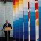 US Secretary of State Mike Pompeo speaks during a ceremony marking the 25th anniversary of the bombing at the Asociacion Mutual Israelita Argentina