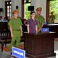 Environmental activist Nguyen Ngoc Anh in the dock during his trial in southern Vietnam's Ben Tre province