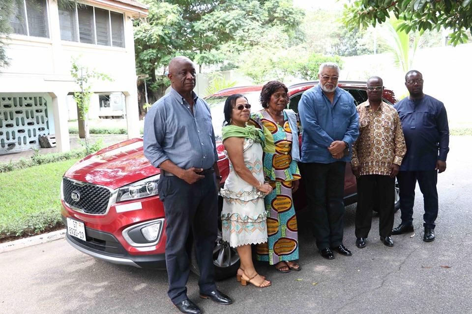 Patience Esi Pomary with Rawlings