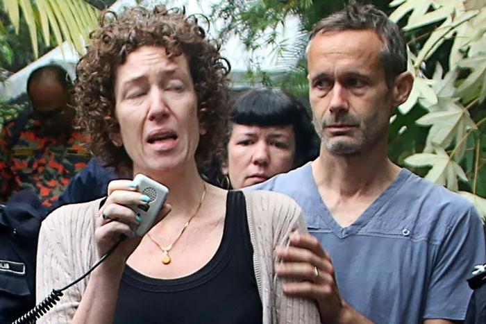 Meabh Quoirin, with her husband Sebastien by her side, thanked rescuers for their continued efforts in looking for their missing daughter Nora