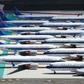 Grounded Boeing 737 MAX jets at the airport in Urumqi, China, in June