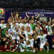 Algeria celebrated a first Africa Cup of Nations title since 1990