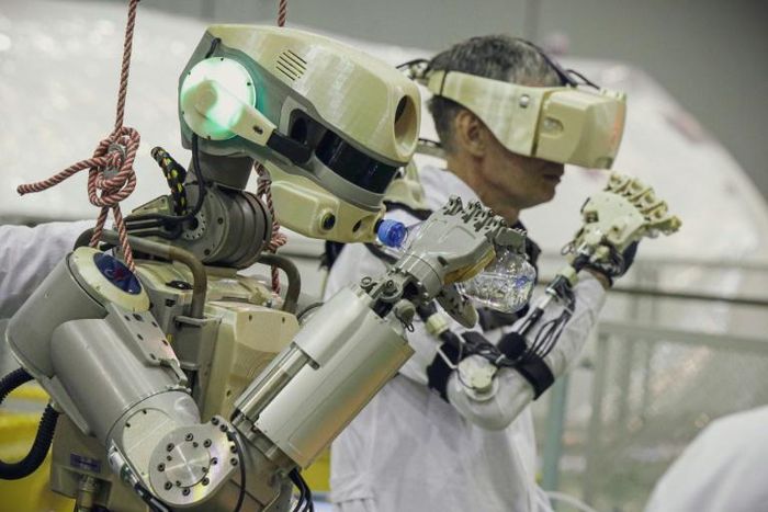 The lifesize robot named Fedor -- short for Final Experimental Demonstration Object Research -- copies human movements, a key skill that allows it to help carry out tasks remotely