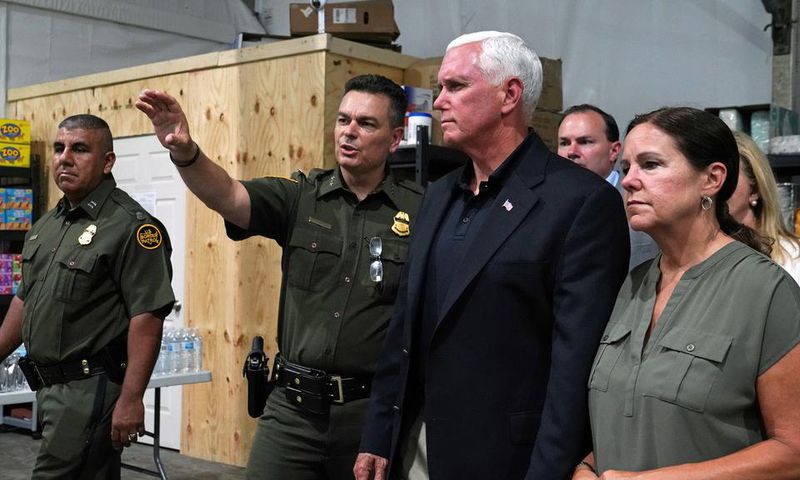 Pence defends conditions at migrant detention centers in Texas