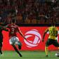 Thembinkosi Lorch (R) scores the winning goal for South Africa against Africa Cup of Nations hosts Egypt in Cairo